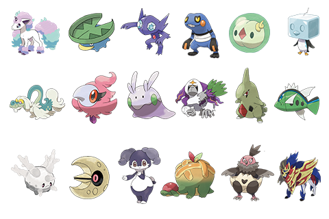 Pokemon Switch 18 x Shield pokemon